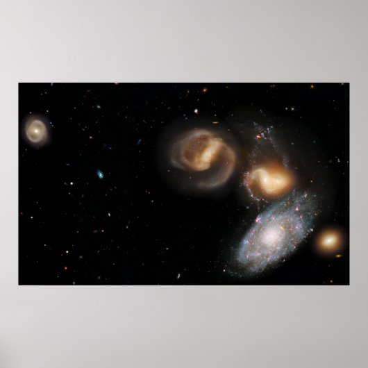 Stephan's Quintet Galaxies Poster (Voorkant)