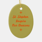 Stephen de Proto-Martyr (PM 08) Keramisch Ornament (Achterkant)