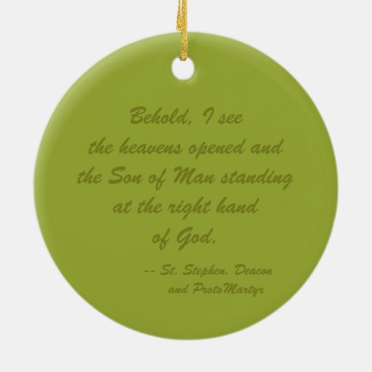 Stephen de Proto-Martyr (SNV 26) Keramisch Ornament (Achterkant)
