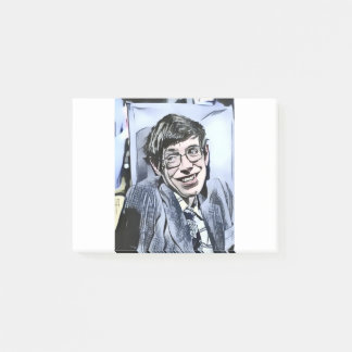 Stephen Hawking foto. Post-it® Notes