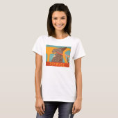 Stephen Huneck t-shirt Joyride met Chocolate Lab (Voorkant volledig)