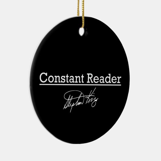 Stephen King, Constant Reader Keramisch Ornament (Rechts)