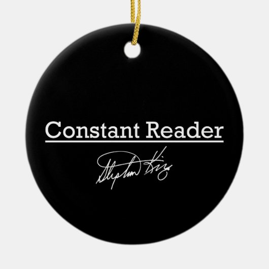 Stephen King, Constant Reader Keramisch Ornament (Voorkant)
