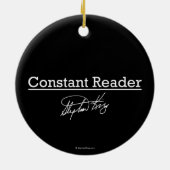 Stephen King, Constant Reader Keramisch Ornament (Achterkant)