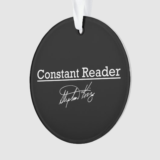 Stephen King, Constant Reader Ornament (voorkant)