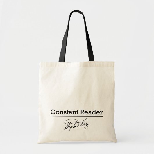 Stephen King, Constant Reader Tote Bag (Voorkant)