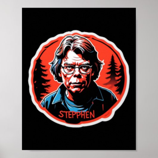 Stephen King Sticker Poster (Voorkant)