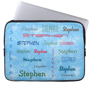 Stephen Personalized Vele Aangepast Laptop Sleeve
