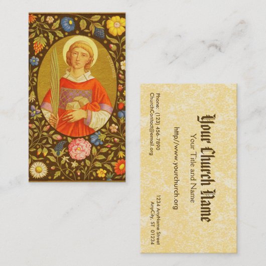 Stephen Proto Martyr (PM 08) FB Standard Visitekaartje (Voorkant / Achterkant)