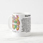 Stephens Family Coat of Arms Mok (Voorkant links)