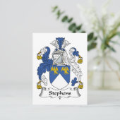 Stephens Family Crest Briefkaart (Staand voorkant)