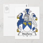 Stephens Family Crest Briefkaart (Voorkant / Achterkant)