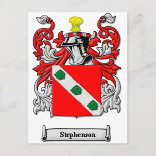 Stephenson Family Coat of Arms Briefkaart