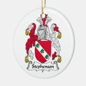 Stephenson Family Crest Keramisch Ornament (Links)