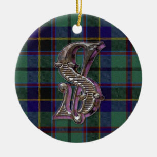 Stephenson Plaid Monogramme ornement