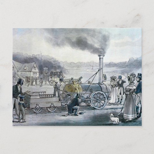 Stephenson's 'Northumbrian' Briefkaart (Voorkant)