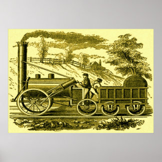 Stephensons Rocket. Poster