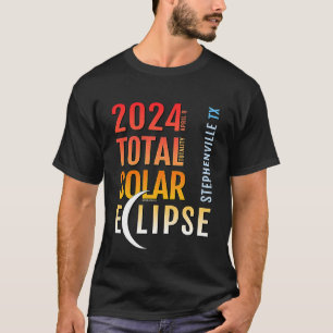 Stephenville Texas TX Total Solar Eclipse 2024 T-shirt