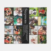 Stepmam Bonus Ma Definition Photo Collage Fleece Deken (Voorkant (Horizontaal))