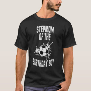 Stepmam van het Birthday Boy Soccer Team Bday Part T-shirt