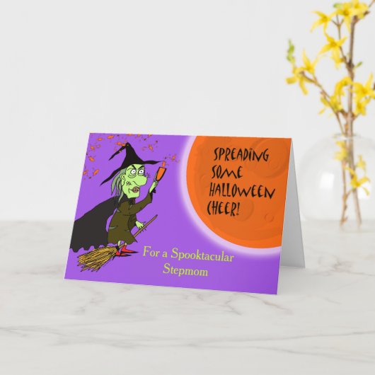 Stepmere Halloween sorcière avec carte de potion (Fleur jaune)