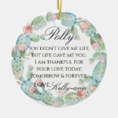 Stepmoeder van de bride Gift Keramisch Ornament (Voorkant)