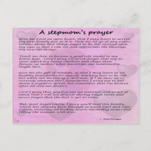 Stepmom's prayer versie 2 briefkaart