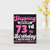 Stepng Into My 73rd Birthday With Gods Grace And M Kaart (Gele Bloem)