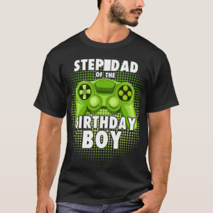 StepPa van de Gamer Boy die VideoSpel Birth aanpas T-shirt