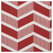 Stepped Chevrons - Ruby Red Stof (Swatch)