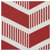 Stepped Chevrons - Ruby Red Stof (Close Up)