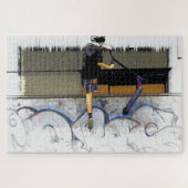 Steppin' It - Stunt Scooter Rider Jigsaw Puzzle (Horizontal)