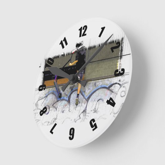 Steppin' it - Stunt Scooter Rider Ronde Klok (Hoek)