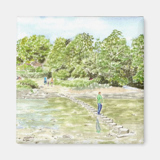 'Stepping Stones' magneet (Voorkant)