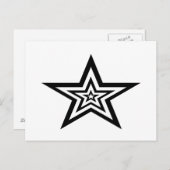 Ster Briefkaart (Voorkant / Achterkant)