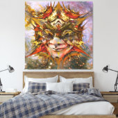 Ster Clown Canvas Afdruk (Insitu (Slaapkamer))