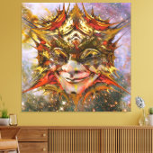 Ster Clown Canvas Afdruk (Insitu (Woonkamer))