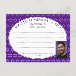 Ster David SHARE A MEMORY Photo Card Briefkaart