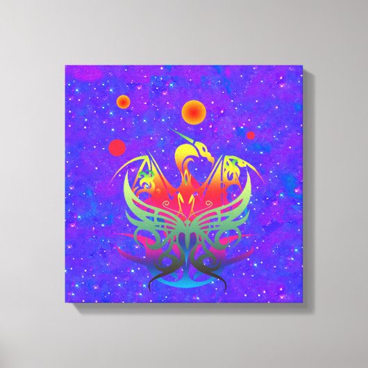 Ster Draak Canvas Afdruk (Voorkant)