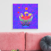Ster Draak Canvas Afdruk (Insitu (Woonkamer))