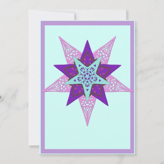 ster feestdagenkaart (Voorkant)