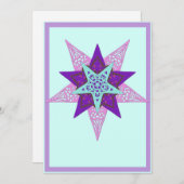 ster feestdagenkaart (Voorkant / Achterkant)