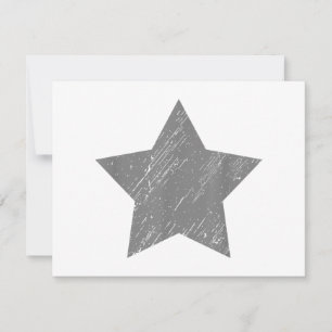Ster Gecrashte Grijze Vintage Ster Save The Date