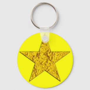 Ster (goudbruin) sleutelhanger