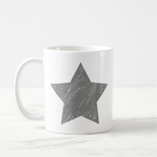 Ster Grijze Vintage Ster in Distressed Look Koffiemok