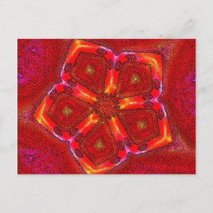 ster in rood briefkaart