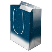 Ster kerstboom en middellangse cadeautas (Achterkant Gekanteld)