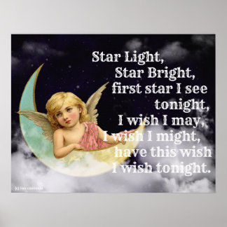 Ster Licht, Ster Helder...kinderkamerprint Poster