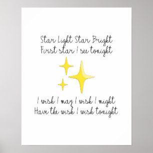 Ster Licht Ster Helder Poster