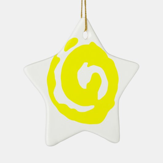 Ster met Koru-symbool Keramisch Ornament (Rechts)